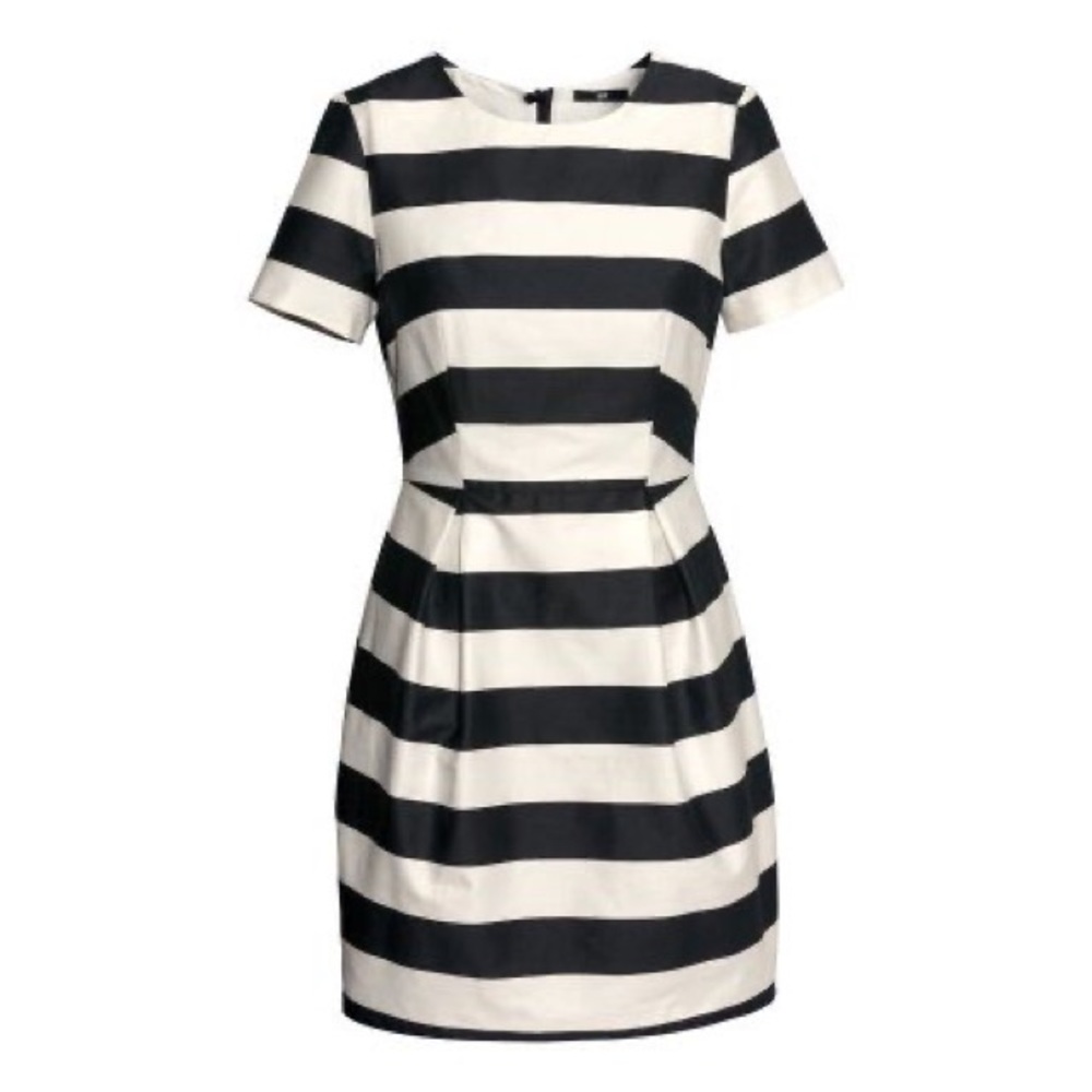 B&W striped dress